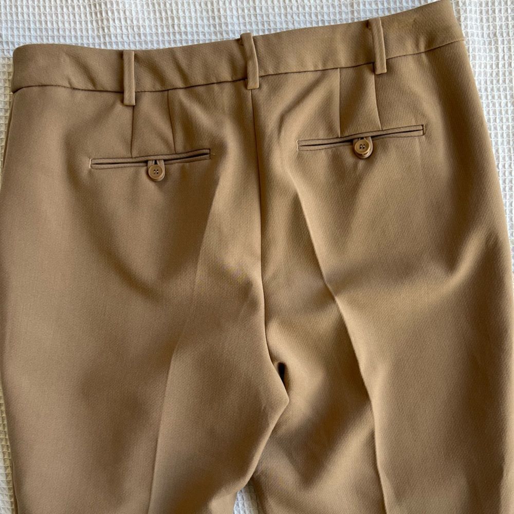 Talbots Raleigh muted acorn Straight leg  Light brown Tan pants trousers  sz 10 - Picture 5 of 11